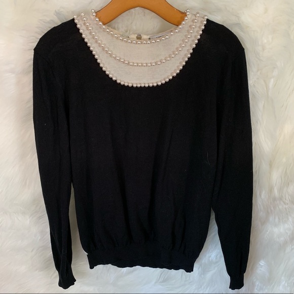 Moschino Sweaters - Moschino Cheap & Chic Pearl Neck Polka Dot Sweater